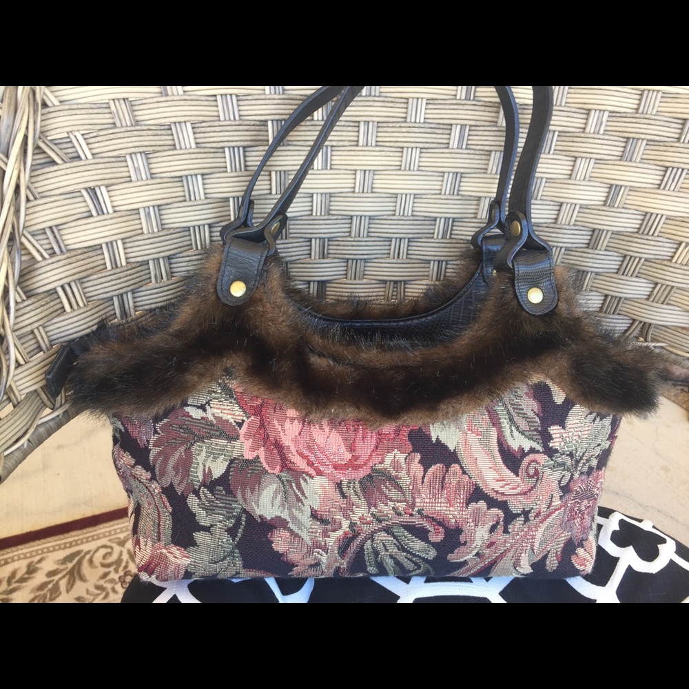 NEW, Vintage tapestry purse.